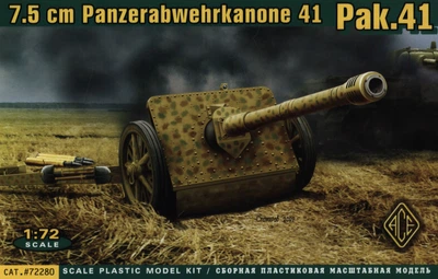 Сборная модель Противотанковая пушка Pak.41 (7.5 Panzerabwehrkanone 41) ACE (72280)
