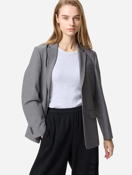 Піджак класичний подовжений жіночий Uniqlo 826126581 L Сірий (1159841006)