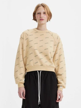 Світшот на флісі жіночий Levi`s 909813898 M Бежевий (1159840981)