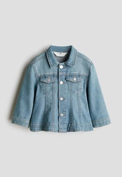 Расклешенная джинсовая куртка синий деним H&M 98см (400011658)