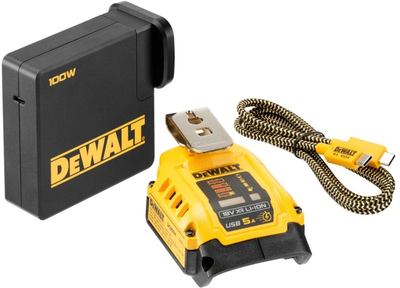Зарядний комплект DeWalt DCB094K з адаптером USB 5A