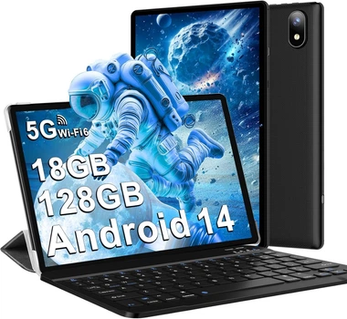 Планшет 10.1" DMOAO D3 4+14/128Gb 8 ядер Android 14 6000 mAh Чёрный