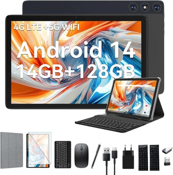 Планшет 10.1" FEONAL D106 (8+6)/128GB 4G 2 SIM 8 ядер Android 14 7000 mAh Черно-серый