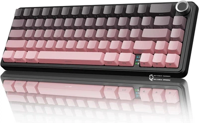Клавиатура Attack Shark X66 Blackpink Беcпроводная Игровая Механичиская. 2.4G/Bluetooth/Кабель. Батарея 3000mAh. 65% Strawberry Switch.
