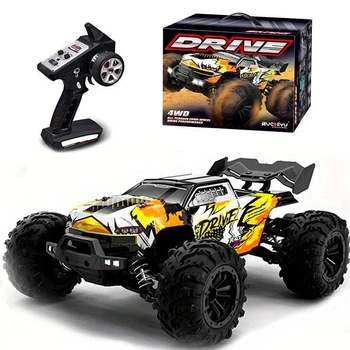 Машинка на пульте управления Drive Pro Q117B, 70 км/ч, 4х4, 2 аккумулятора Желтый