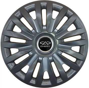 Колпаки SJS 313 Black R15 Chery (Комплект 4 шт.)