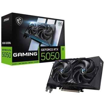 Игровая видеокарта RTX 5050 8GB GDDR6 с охлаждением MSI Black