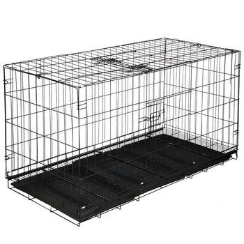Kojec dla zwierząt SPRINGOS 130x60x70 cm czarny (5907719477107)