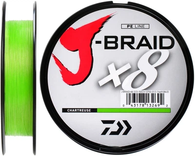 Шнур Daiwa J-Braid X8 150 m 8.0 kg 0.13 mm 1.0 Green Lime (1102-12750-013)