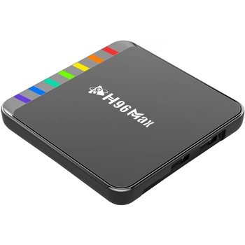 Медіаплеєр смарт-приставка для телевізора H96 MAX W2 4/64Gb Amlogic S905W2 Android 11 WiFi 2.4G+5GBT5.0 LAN:100M Black (W2_4GB/64GB)