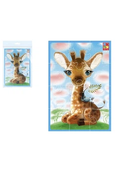 Мягкие пазлы – Малыш сможет "Жираф" цвет разноцветный Vladi Toys ЦБ-00236368