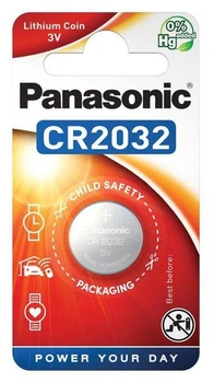 Батарейка Panasonic CR2032 литиевая 3 Вольт (CR-2032EL)