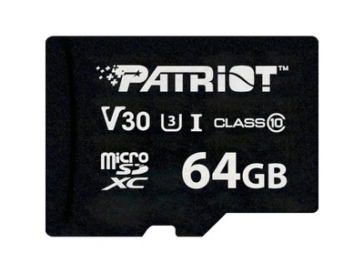 Карта пам'яті Patriot 64 GB microSDXC VX UHS-I U3 V30 Class 10 (PSF64GVX31MCX)
