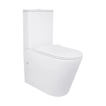 Унитаз-компакт Qtap Scorpio безободковый Ultra Quiet с сиденьем Soft-close QT14226088AW