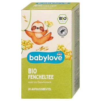 Детский органический Био Чай Babylove с фенхелем, для детей с 5 месяцев, 40 гр, от DM (Германия)