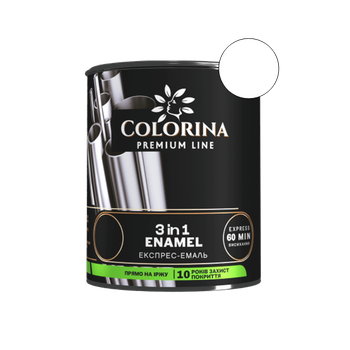 Эмаль-грунт 3в1 Colorina белая 0,75 л