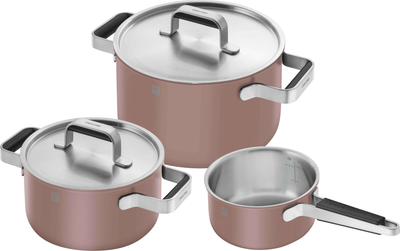 Zestaw garnków Zwilling Pure 3 szt Różowych (4009839676390)