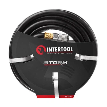 Шланг резиновый воздушный армированный 20атм, 8*15мм, 10м STORM INTERTOOL PT-1731