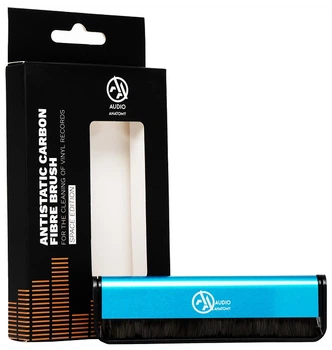Щетка для винила Audio Anatomy Carbon Fiber Brush Dlx Blue Alu - Space Edition - Etched Logo