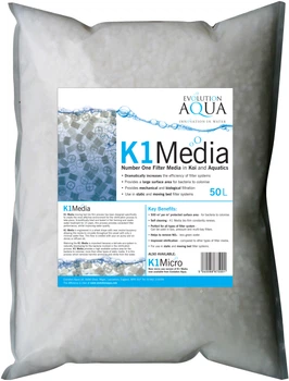 Биозагрузка Evolution Aqua K1 Media 50L с подвижным слоем (MEDIA50L)