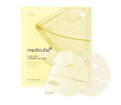 Освітлююча гідрогелева маска з койєвою кислотою та куркумою Medicube Kojic Acid Turmeric Brightening Gel Mask, 28 г