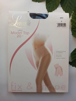 Колготи жіночі утяжка levante model top 20 den 2 nero