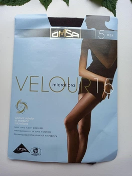 Жіночі колготи omsa velour 15 den fumo 4