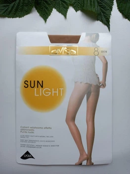 Колготки ультратонкі Omsa sun light 8 den 4 beige naturel
