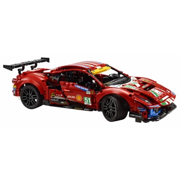 Конструктор Ferrari 488 GTE, 1677 деталей ферарі (42125) (2994250313929)