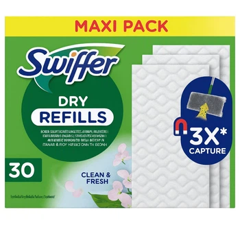 Серветки сухі змінні для швабри Swiffer Dry 30 шт
