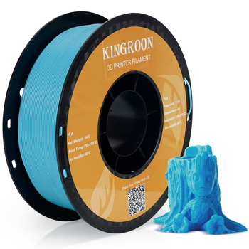 Філамент (пластик для 3D принтера) Kingroon PLA NPLA019-ZX 1,75 мм 1 кг Sky Blue