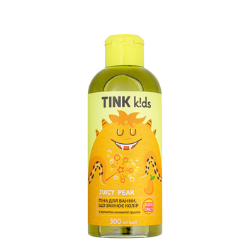 Детская пена для ванны, меняющая цвет Tink kids Juicy Pear от 3 + лет 300 мл