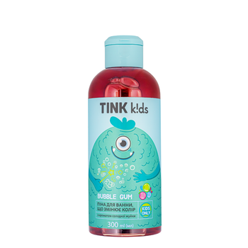 Дитяча піна для ванни, що змінює колір Tink kids Bubble Gum від 3+ років 300 мл