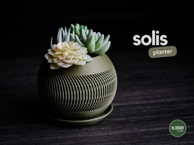 Горшок solis planter 3д печать