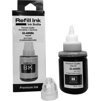Чернила Premium Quality Canon GI-490Bk 135мл Black