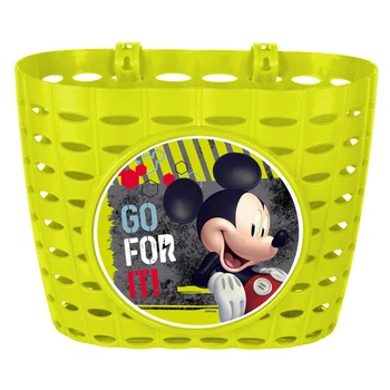 Корзина передняя Mendelli 12" Mickey пластик, желтая (KOS073)