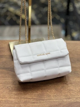 Сумка с принтом Michael Kors женская белая (s070)