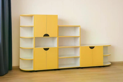 Детская стенка «Миниленд» на ножках Yellow