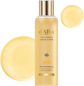Тонер-сыворотка d'Alba Vita Toning Serum Toner с витамином С и экстрактом белого трюфеля 180 мл