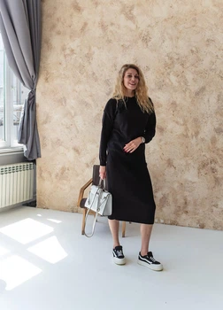 В'язана спiдниця ART KNIT Katrin чорна 01, L-XL 041304