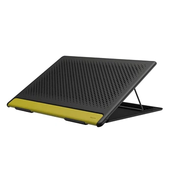 Підставка для ноутбука та MacBook Baseus Let s go Mesh Portable Laptop Stand Grey&Yellow (SUDD-GY)