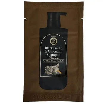 Відновлювальний шампунь для волосся з чорним часником 10 мл Daeng Gi Meo Ri Black Garlic & Curcumin Shampoo