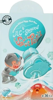 Гидроколоидные патчи от прыщей 36 шт Elizavecca Witch Piggy Hell-Pore AC-Guard Spot Patch
