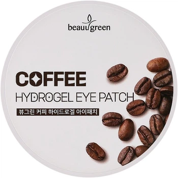Тонизирующие гидрогелевые патчи с кофеином 60 шт BeauuGreen Coffee Hydrogel Eye Patch