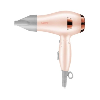 Фен складной VGR V-432 PINK, 2 уровня обдува, с концентратором, ионизация, 1000 Вт
