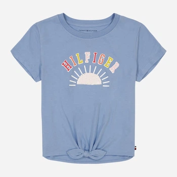 Подростковая футболка для девочки Tommy Hilfiger 325285125 146 см Голубая (1159839430)