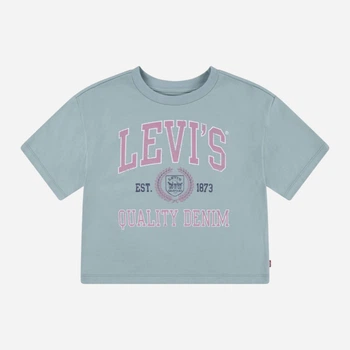 Подростковая футболка для девочки Levi`s 604109411 152 см Бирюзовая (1159840613)