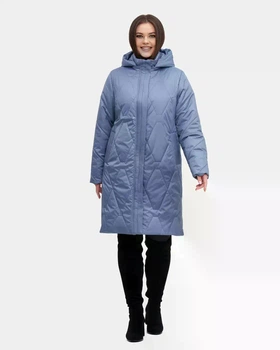 Куртка демісезонна жіноча великого розміру UF-Fashion LRS-71 68 блакитний