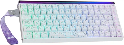 Клавіатура AULA HERO 84 HE White-Contour Магнітні світчі. Дротова 8000Hz/s. RGB Панель, 84 keys, Switch 0.01mm. Rapid Trigger