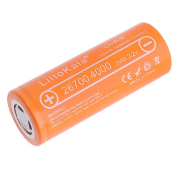 Аккумулятор 4000мА·ч LiitoKala Lii-40E 3.2V 26700 1шт Оранжевый 58034